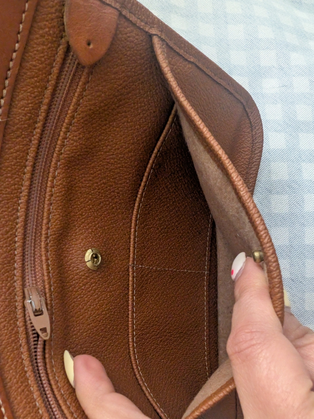 🥰💄VTG EUC Dooney & Bourke Norfolk Case Satchel with British Tan Trim - Picture 14 of 16